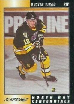 1994-95 Slapshot North Bay Centennials (OHL) #16 Dustin Virag Front