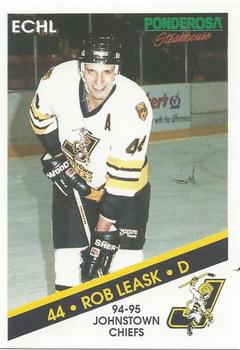 1994-95 Johnstown Chiefs (ECHL) #14 Rob Leask Front