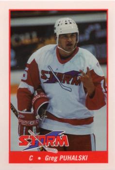 1993-94 Toledo Storm (ECHL) #19 Greg Puhalski Front