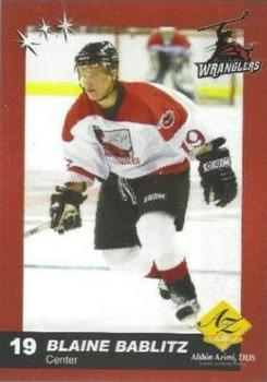 2003-04 Las Vegas Wranglers (ECHL) #NNO Blaine Bablitz Front