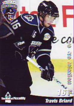 2008-09 Mall at Piccadilly Salmon Arm Silverbacks (BCHL) #3 Travis Briard Front
