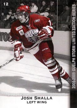 2008-09 M&T Printing Guelph Storm (OHL) #NNO Josh Shalla Front