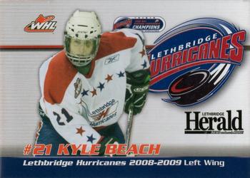 2008-09 Lethbridge Herald Lethbridge Hurricanes (WHL) #NNO Kyle Beach Front