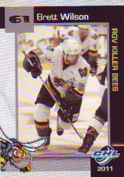 2010-11 Ameriprise Financial Rio Grande Valley Killer Bees (CHL) #17 Brett Wilson Front