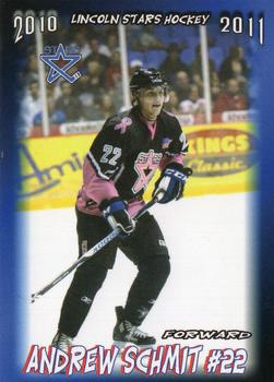2010-11 Blueline Booster Club Lincoln Stars (USHL) #18 Andrew Schmit Front