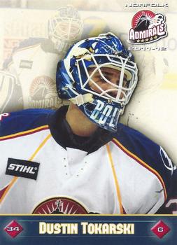 2011-12 Norfolk Admirals (AHL) #11 Dustin Tokarski Front