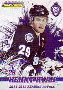 2011-12 Rieck's Printing Reading Royals (ECHL) #24 Kenny Ryan Front