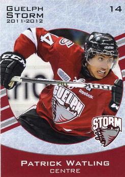 2011-12 M&T Printing Guelph Storm (OHL) #NNO Patrick Watling Front