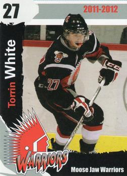 2011-12 Moose Jaw Warriors (WHL) #23 Torrin White Front
