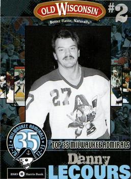 2012-13 Milwaukee Admirals (AHL) Top 35 Players #2 Danny Lecours Front