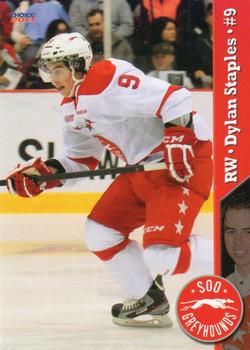 2012-13 Choice Sault Ste. Marie Greyhounds (OHL) #4 Dylan Staples Front