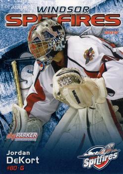 2012-13 Choice Windsor Spitfires (OHL) #20 Jordan DeKort Front