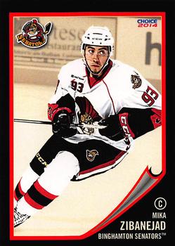 2013-14 Choice Binghamton Senators (AHL) #28 Mika Zibanejad Front