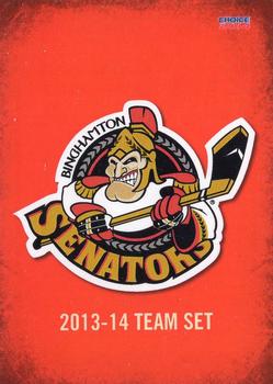 2013-14 Choice Binghamton Senators (AHL) #30 Binghamton Senators Front