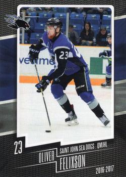 2016-17 Extreme Saint John Sea Dogs QMJHL #4 Oliver Felixson Front