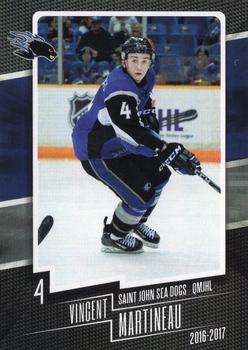 2016-17 Extreme Saint John Sea Dogs QMJHL #25 Vincent Martineau Front