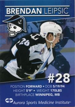 2014-15 Milwaukee Admirals (AHL) #14 Brendan Leipsic Front