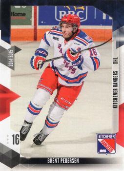 2014-15 Extreme Kitchener Rangers OHL #6 Brent Pedersen Front