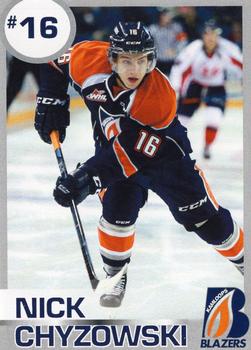 2014-15 Kamloops Blazers (WHL) #3 Nick Chyzowski Front