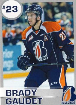 2014-15 Kamloops Blazers (WHL) #6 Brady Gaudet Front