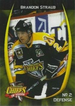 2007-08 UPMC Health Plan Johnstown Chiefs (ECHL) #5 Brandon Straub Front