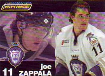 2007-08 Rieck's Printing Reading Royals (ECHL) #21 Joe Zappala Front