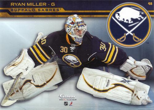 2013 Fathead NHL Tradeables #48 Ryan Miller Front