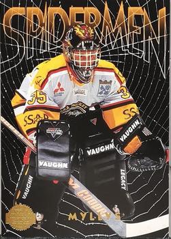 1995-96 Leaf Elit Set (Swedish) - Spidermen #8 Jarmo Myllys Front