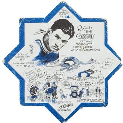 1932-33 Okeefe's Toronto Maple Leafs Coasters #14 Bob Gracie Front