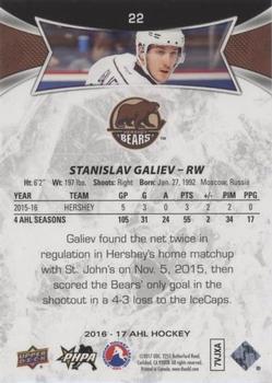 2016-17 Upper Deck AHL - Red #22 Stanislav Galiev Back