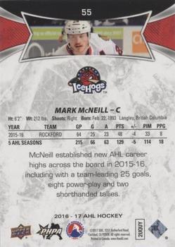 2016-17 Upper Deck AHL - Red #55 Mark McNeill Back