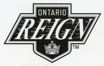 2016-17 Upper Deck AHL - Wordmark Logo Window Cling Box Topper #NNO Ontario Reign Front