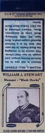1935-36 Diamond Matchbooks (Tan 3) #NNO William J,. Stewart Front