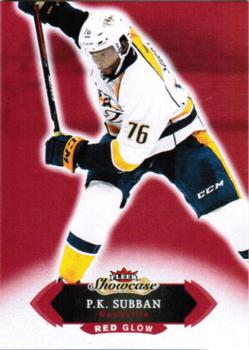 2016-17 Fleer Showcase - Red Glow #9 P.K. Subban Front