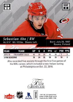 2016-17 Fleer Showcase - Flair Showcase #41 Sebastian Aho Back