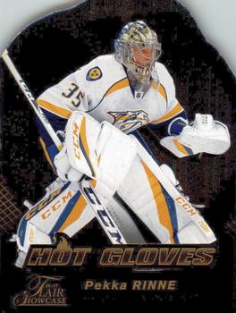 2016-17 Fleer Showcase - Flair Hot Gloves #HG4 Pekka Rinne Front