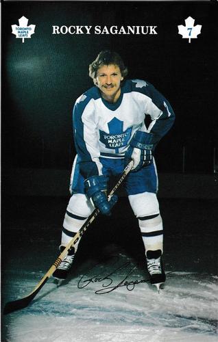 1981-82 Toronto Maple Leafs Postcards #NNO Rocky Saganiuk Front
