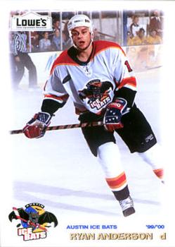 1999-00 Grandstand Austin Ice Bats (WPHL) #20 Ryan Anderson Front