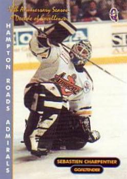 1998-99 Q-Cards Hampton Roads Admirals (ECHL) 10th Anniversary #30 Sebastien Charpentier Front