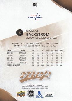 2017-18 Upper Deck MVP #60 Nicklas Backstrom Back