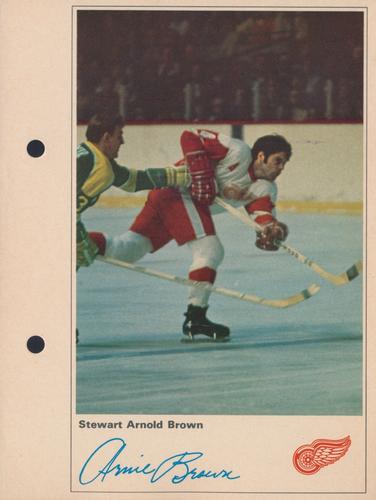 1971-72 Toronto Sun NHL Action Players #NNO Stewart Arnold Brown Front