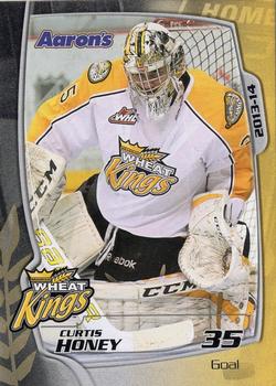 2013-14 Aaron's Brandon Wheat Kings (WHL) #NNO Curtis Honey Front