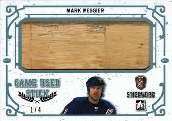 2017 Leaf In The Game Stickwork - Game-Used Stick Relics - Platinum #GS-16 Mark Messier Front