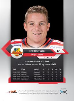 2010-11 HockeyAllsvenskan #ALLS-301 Erik Josefsson Back