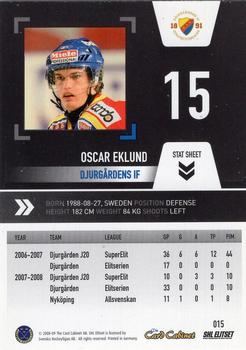 2008-09 SHL Elitset #15 Oscar Eklund Back