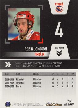 2008-09 SHL Elitset #136 Robin Jonsson Back