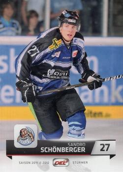 2011-12 Playercards (DEL) #DEL-229 Sandro Schonberger Front