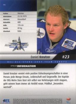 2007-08 Playercards (DEL) #006 Daniel Kreutzer Back