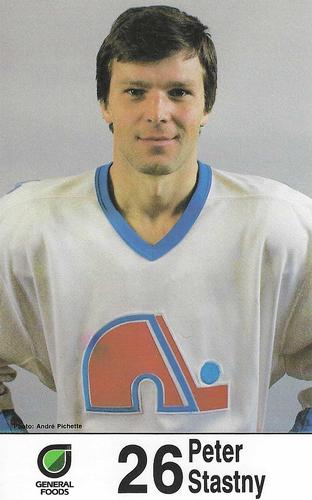 1985-86 General Foods Quebec Nordiques #NNO Peter Stastny Front