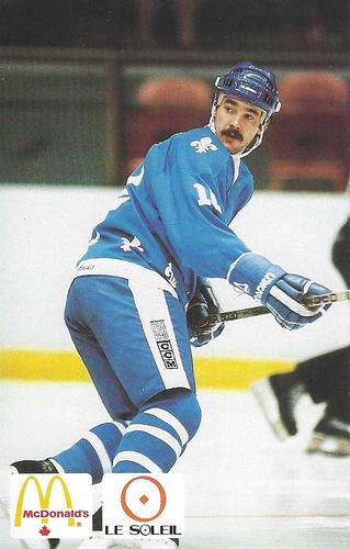 1985-86 McDonald's Quebec Nordiques #NNO Jimmy Mann Front